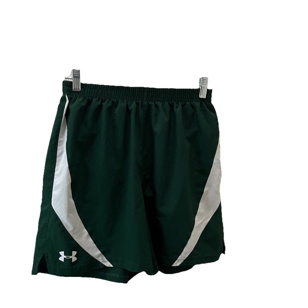 Under Armour Basketball Shorts Youth Size M Green All Season Gear Athletic